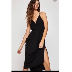 NWT Black v-neck BCBG dress